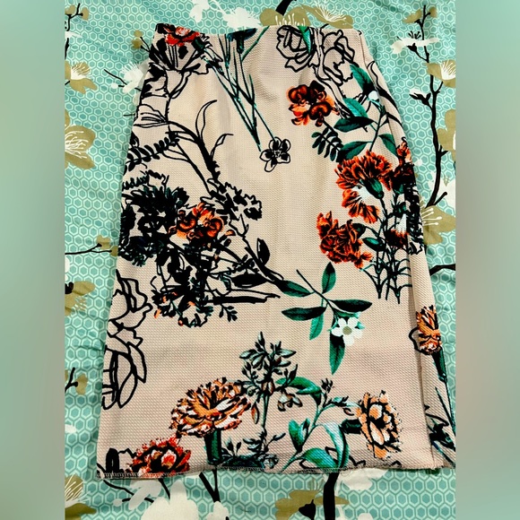 ECI Dresses & Skirts - Floral pencil skirt